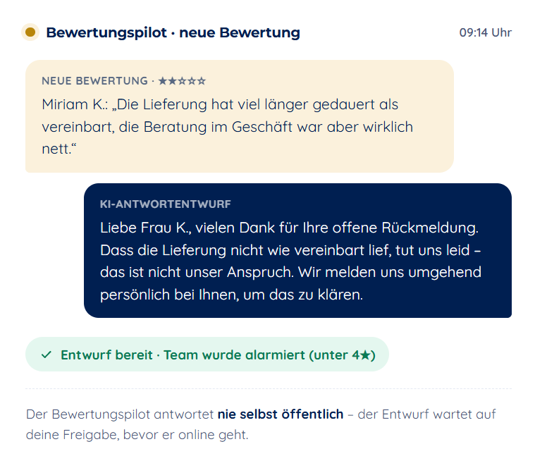 Bewertungspilot_neue Bewertung